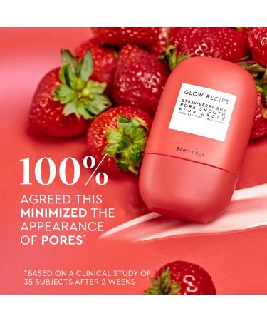Glow Recipe Strawberry BHA Pore-Smooth Blur Drops 30ml - Oil-Free BHA Primer for Pore Minimizing & Glowing Skin - Antioxidant Face Serum for Women - Buy Online on SooperMarket.com