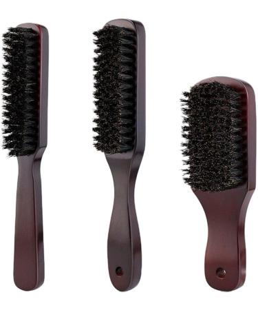 Shop Men's Wooden Beard Brush - Boar Bristle Mustache & Hair Styling Comb for Grooming | International Shipping Available - Buy Online on SooperMarket.com