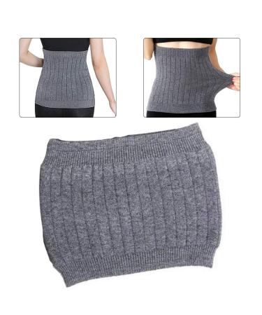 Thermal Lumbar Support Lower Back Belt Brace Cashmere Knit Stomach Kidney Warmer Thicken Thermal Cashmere Knit Warmer Band Abdominal Binder Stomach Lumbar Lower Back Support Brace Waist Grey (m) - Buy Online on SooperMarket.com