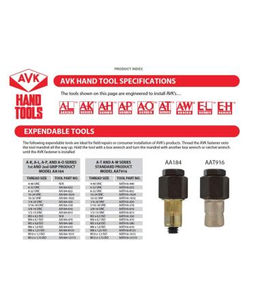 AA181-832 Expandable Tool - 8-32 Thread Size | Black | International Shipping Available - Buy Online on SooperMarket.com