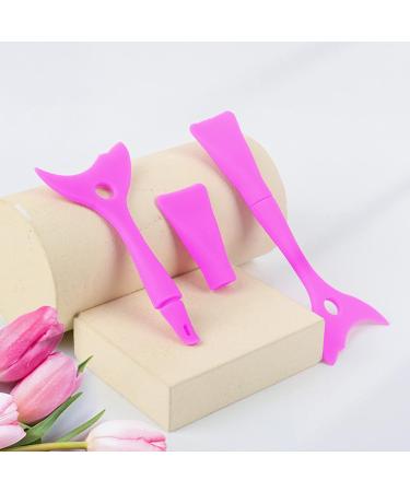 3pcs Reusable Silicone Eyeshadow and Mascara Shield Applicator Guard Pads Stencils Wing Tip Portable Easy Makeup Tool for Face Cream Mask - Buy Online on SooperMarket.com