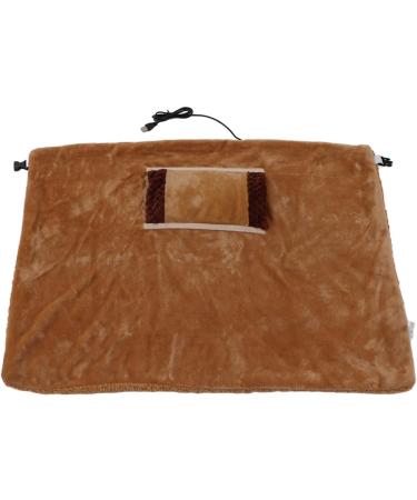 Heated Warm Scarf - 5V Low Voltage USB Flannel Heating Blanket for Home & Office - Safe & Multifunctional | Brown - Buy Online on SooperMarket.com