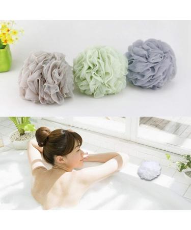 Pack of 4 Bath Sponge Loofahs - 60g Mesh Pouf Shower Scrunchies for Body Wash - Buy Online on SooperMarket.com