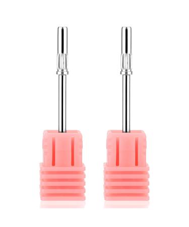2 Pcs Small Mandrel Nail Bit for Small Sanding Bands Nail Drill Bits 3mm 3/32 Shank Cuticle Nail Drill Bit for Electric Nail File Mini Mandrel Nail Bit for Acrylic Nails Gel Manicures and Pedicure
