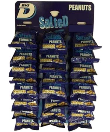 Big D Salted Peanuts - 24 x 50g Bags for Snacking on the Go - Buy Online on SooperMarket.com