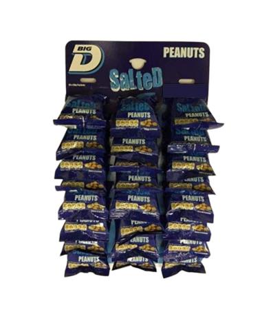 Big D Salted Peanuts (24 x 50g Bags)