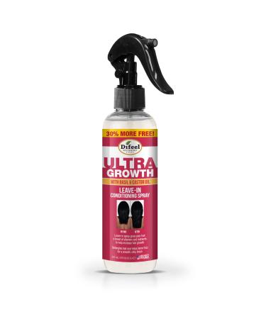 Difeel Ultra Growth Basil & Castor Hair Oil Leave in Conditioning Treatment 8 oz. - Large Bottle