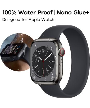 Mowei 3-Pack Apple Watch Series 8/7 Screen Protector 45mm - Premium 9H Tempered Glass, Full Coverage, Bubble-Free, Waterproof - Infinite HD Shield for Apple Watch 7/8 45mm - Buy Online on SooperMarket.com