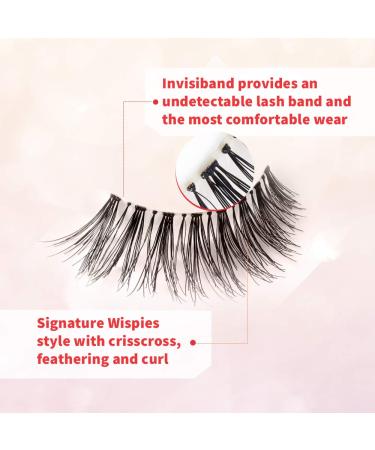 Ardell Wispies 113 Black - 6 Pairs - 1 Pack | Luxe False Eyelashes - Buy Online on SooperMarket.com