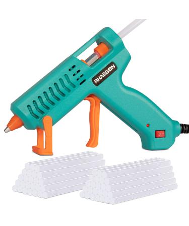 RHAEGON 60W Hot Glue Gun for Crafting and Repairs  Drip-free and Leakage-proof Patent Designs Small Glue Gun Kit with 50pcs Glue Sticks(7mmx130mm)