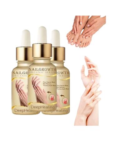 ATTDX NailGrowth DeepHealing Organic Serum NailGrowth Nail Serum Reconstrux Nail Growth Nail Growth and Strengthening Serum Nail Serum for Growth and Repair for Damaged Nails (3PC)