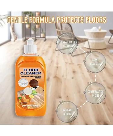 HOPASRISEE Multi-purpose Floor Cleaner Powerful Decontamination Floor Cleaner Hardwood Floor Cleaner Orange Multi Purpose Floor Cleaner for Wood Tile Floors Bathroom Kitchen Floor (2pcs) - Buy Online on SooperMarket.com