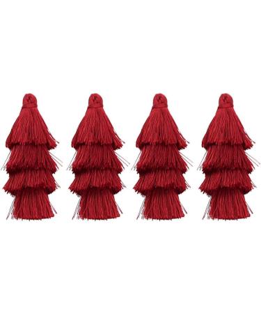 EXCEART 8 Pcs Tassel Earrings Hanging Tassel Keychain Tassel Earring Accessories Pendant Long Key Chain - Buy Online on SooperMarket.com
