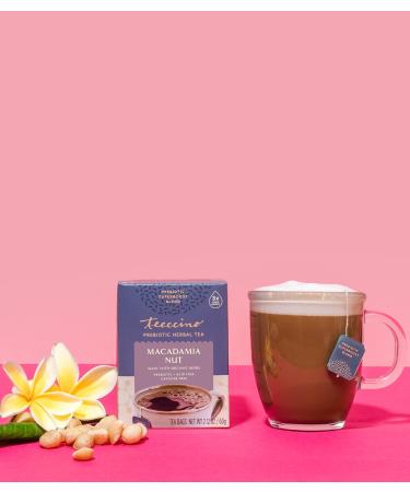 Teeccino Organic Macadamia Nut Herbal Tea - Caffeine Free Prebiotic, 10 Bags - Buy Online on SooperMarket.com
