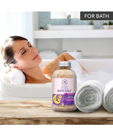 Soothing Swimming Salt 600g with Essential Oils | Sandalwood Lavender & Bergamot | Natural Bath Salt for Sleep & Relaxation | Personal Care - 1 Pack - Buy Online on SooperMarket.com