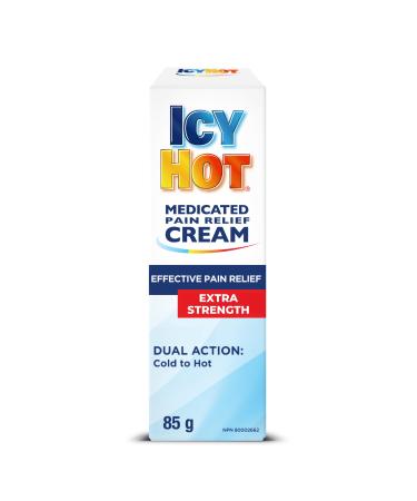 Icy Hot Extra Strength Pain Relief Cream Fast-Acting Muscle and Joint Pain Relief from Discomfort Caused by Arthritis Sprains and Strains Methyl Salicylate 30% Menthol 10% 85g Tube Icy Hot Cream