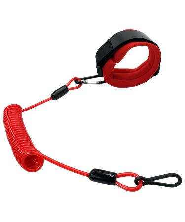 8M0092849 Boat Engine Emergency Stop Switch Safety Lanyard Cord Replacement for Mercury Mercruiser Outboard Motor - Replace 15920T54 15920A54 15920Q54, 60 Inch/150 cm Long (with Wrist Strap) Kill Switch Lanyard with Wrist Strap