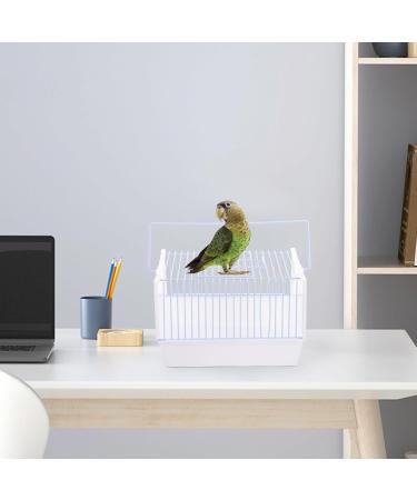 Portable Pet Bird Cage with Wooden Perch & Water Bottle - Ideal for Budgies, Conures, Cockatiels & Parakeets - Buy Online on SooperMarket.com