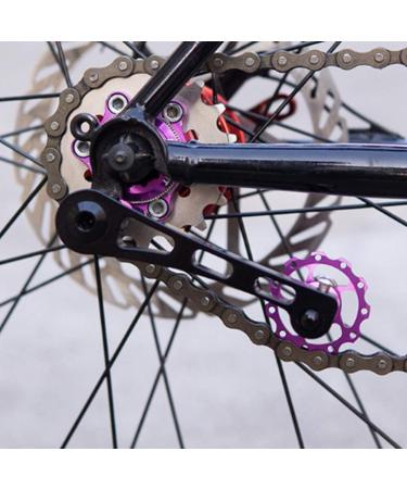 Aluminum Alloy Bike Chain Adjuster Converter | Single Speed Rear Derailleur Tensioner - Black - Buy Online on SooperMarket.com