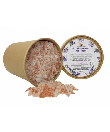 Soothing Herbal Bath Salt 100% Natural & Handmade Kraft Paper Tin with 500 G