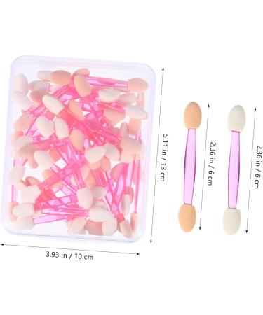BELLIFFY 100pcs Double Ended Eyeshadow Brush Eye Shadow Sponge Double-ended Eyeshadow Cosmetic Makeup Brush Dual Sides Eyeshadow Eye Shadow Applicator - Buy Online on SooperMarket.com