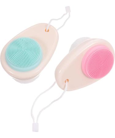 FRCOLOR Pack of 6 Double-Sided Facial Cleansing Brush Female Face Brush Deep Cleansing Brush Silicone Clean Facial Toner Painted Handle 3D Household Cleansing Milk - Buy Online on SooperMarket.com