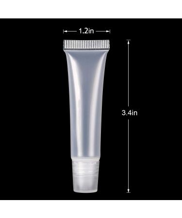 ZOKLU 13ML Refillable Lip Gloss Balm Tubes - Clear Cosmetic Containers (Pack of 90) - Buy Online on SooperMarket.com