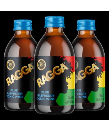 Ragga Tonic Blue Raspberry 3 x 200ml 16.5% Abv