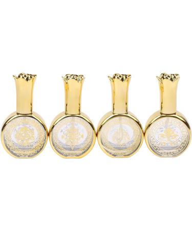 Yawdil 20ml Refillable Sample On Container Perfume Essential Gold Bottles Crystal Bottles Oil Glass Gold Electroplated Decorative Travel Empty Mini Carved Liquid Pressed Glass Bottle One Color RY0691 - Buy Online on SooperMarket.com