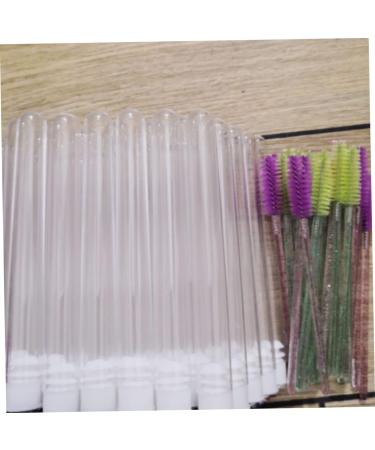 WOFASHPURET Fake Eye Lashes 10pcs Hollow with Drill Eyelash Holder Lash Brush Colorful Lash Curler Woman Lip Gloss Tube 11x1.2cm Random Color - Buy Online on SooperMarket.com