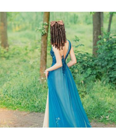 Liummrcy. Hair Extensions Ponytail Hairpiece with Bow Spiral Curl Synthetic Historical Colonial Lady Costume Wig. - Buy Online on SooperMarket.com