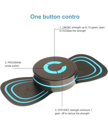 TENS Neck & Full-Body Massage Pad | Reusable Portable Massager | 10 Gears Microstrom for Fatigue Relief & Spinal Comfort - Buy Online on SooperMarket.com