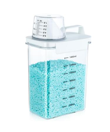 Bbborvox 1PCS Washing Powder Storage Laundry Detergent Storage Laundry Powder Storage Laundry Detergent Dispenser Laundry Storage Containers Cereal Storage Containers Rice Dispenser Cereal Container
