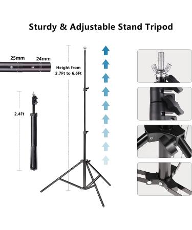 Adjustable Backdrop Stand 6.5x10ft for Parties, Weddings, Photography - ZBWW Photo Video Studio - Buy Online on SooperMarket.com
