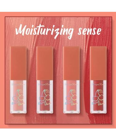 Set of 4 Natural Cream Liquid Blush Highlighter Makeup Sticks - Pink and Red Cheek Tint Collection - Buy Online on SooperMarket.com