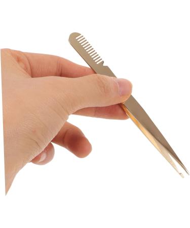 minkissy Eyelash Tweezers Lashing Tweezers Eyelash Applicator Eye Lash Tweezers with Comb Tweezers for Lash Extensions Lash Tool Metal Eyelash Clamp Tweezers Beauty Tools Beauty Accessories - Buy Online on SooperMarket.com