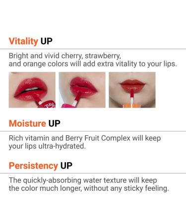 ETUDE Dear Darling Water Tint Cherry Ade (21AD) | Bright Lip Tint with Pomegranate & Grapefruit Extract - Buy Online on SooperMarket.com