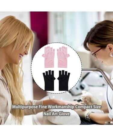 FIOERDTUIE Nail Art Glove Manicure Supplies Hand Protector Protective Gear Multifunctional Compact Size Simple Operation Nail Art Glove Pink - Buy Online on SooperMarket.com