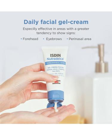 ISDIN Nutradeica Facial Gel Cream 50ml for Seborrheic Skin | Hydrating, Soothing, and Mattifying Formula - Buy Online on SooperMarket.com