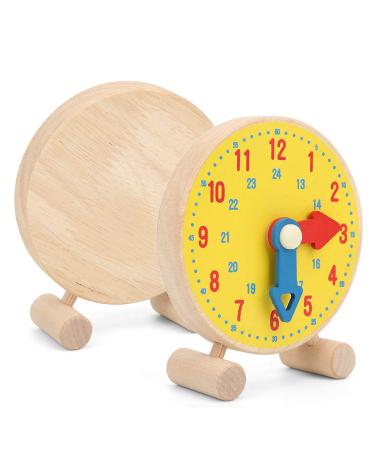 Wooden Clock Toy for Kids | Toddler Learning Time Model | Educational Toy for Children 3+ - Buy Online on SooperMarket.com