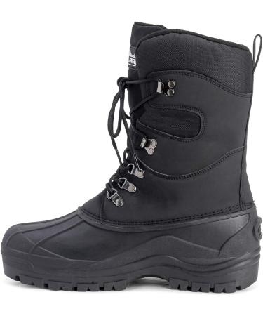 POLAR Men's Snow Hiking Mucker Duck Boots 10 Black - Waterproof Thermal Safety Gear - Buy Online on SooperMarket.com