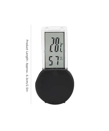 Thermometer Temperature Humidity Gauge Hygrometer Bearded Dragon Tank Accessories Reptile Tank Temperature Gauge Pet Supplies for Home Pet Shop(Black Transparency) - Buy Online on SooperMarket.com