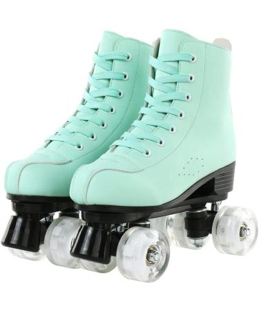 XUDREZ Shiny Double Row Roller Skates for Women and Men with Flash Wheels - Women's 10.5/Men's 9 - Buy Online on SooperMarket.com