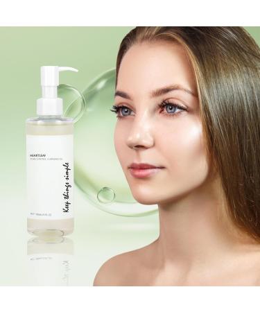 Heartleaf Pore Control Cleansing Oil Oil Cleanser for Face Calming Skin Refreshing Daily Makeup Blackheads Removal Facial Cleanser Oil for All Skin Types with Cotton Pad(100ml) - Buy Online on SooperMarket.com