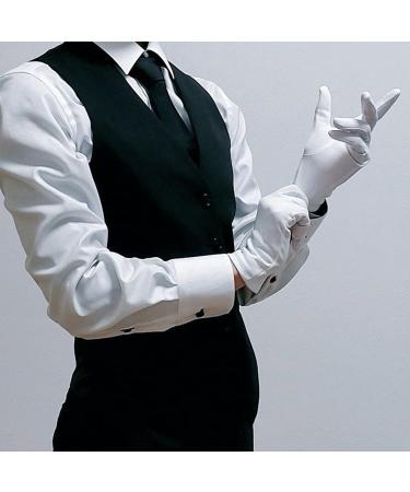 Landrain 12 Pairs of Breathable White Cotton Gloves Soft Fabric Gloves White Cotton for Multi-Purpose - Buy Online on SooperMarket.com
