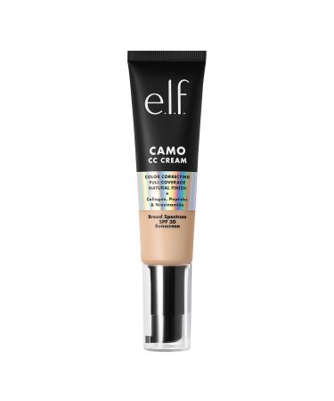 e.l.f. Camo CC Cream | Color Correcting Full Coverage Foundation with SPF 30 | Fair 120 N | 1.05 Oz (30g) Fair 120 N 1.05 Ounce (Pack of 1)