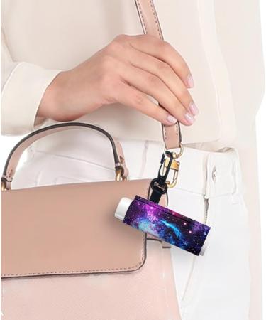 SCRAWLGOD Galaxy Print Lip Balm Holder Keychain Washable Lip Balm Sleeve keychain Chapstick Holder for Ourdoor Activities Wear-Resistant and Comfortable Set of 5 Galaxy Print 5 - Buy Online on SooperMarket.com