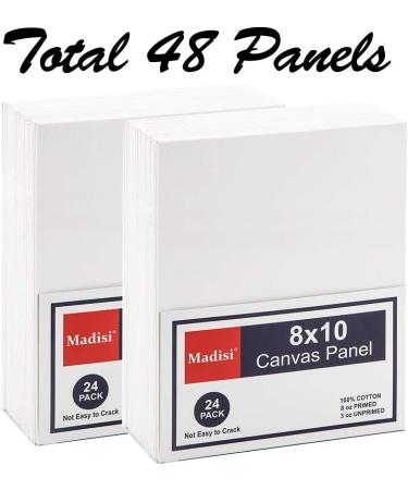 Madisi 8x10 Painting Canvas Panels - 48 Pack Classroom Value Pack - Buy Online on SooperMarket.com