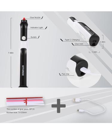 IIITHREE Hot Glue Gun Kit with 6 Sticks - Perfect for Crafts, School, DIY, Arts, and Quick Repairs - Buy Online on SooperMarket.com