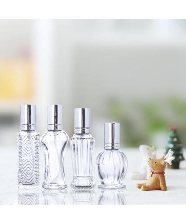 H&D Vintage Refillable Perfume Bottles - 4pcs Glass Spray Bottles | Perfect Wedding Gifts for Her - Buy Online on SooperMarket.com